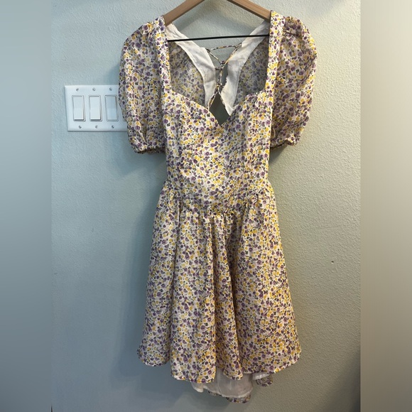 Bardot Marlie Ditsy floral print Mini Dress in Summer Floral Size XL - Picture 2 of 8